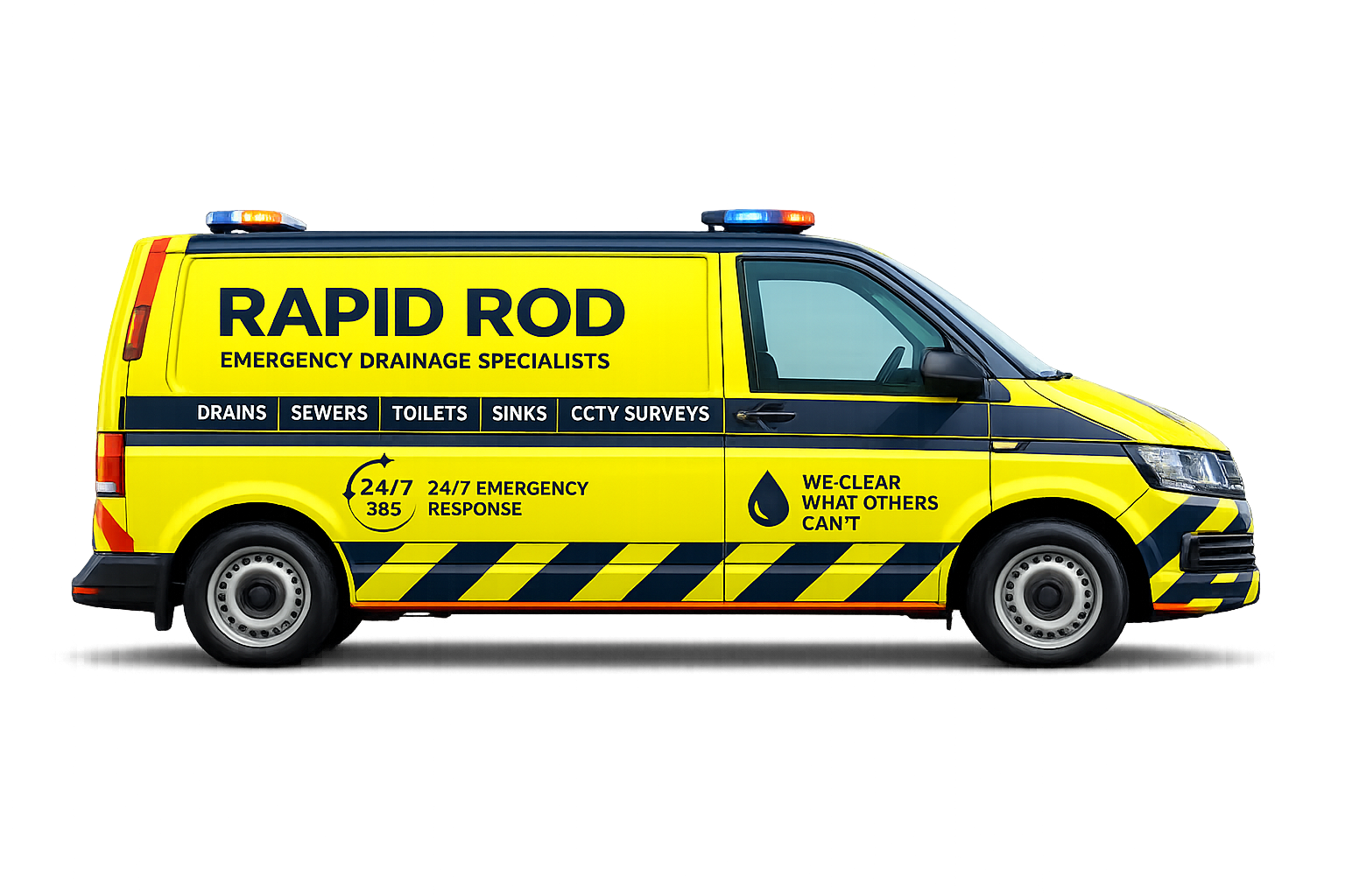 Rapid Rod emergency drainage van